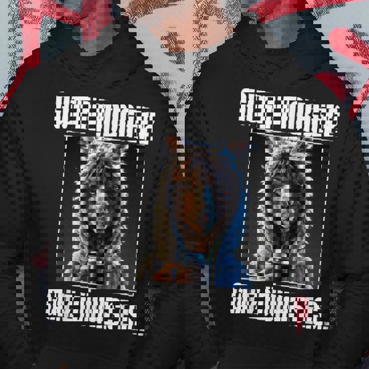 Lama Kaffee Morgenschen Guten Morgen Ganz Thinnes Ice Cream Hoodie Lustige Geschenke