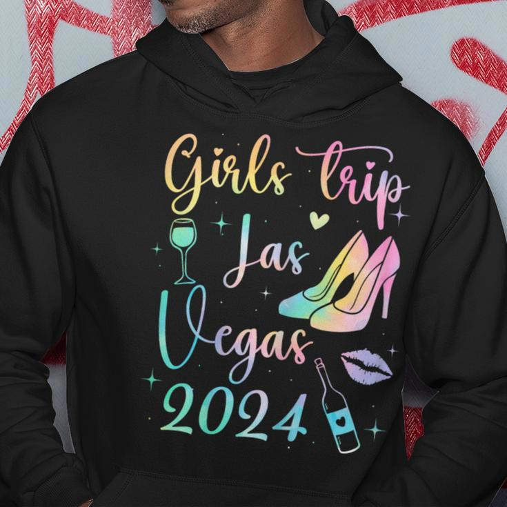 Las Vegas Girls Trip 2024 Girls Tie Dye Weekend Friends Girl Hoodie Unique Gifts
