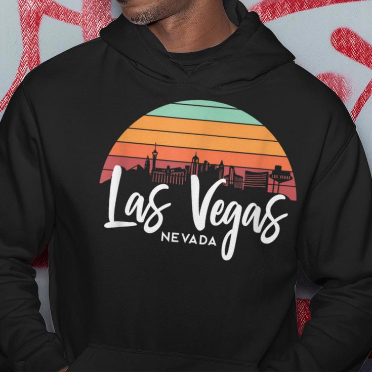 Las Vegas Nevada Sunset Vintage Retro Skyline Hoodie Lustige Geschenke