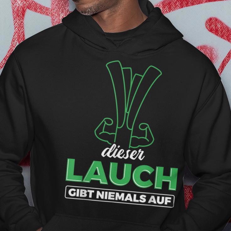 Lauch Gibt Niemal Auf Lauch Kapuzenpullover Lustige Geschenke