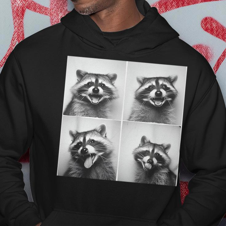 Laughing Raccoon Face Trash Raccoons Unique Quirky Animal Hoodie Unique Gifts