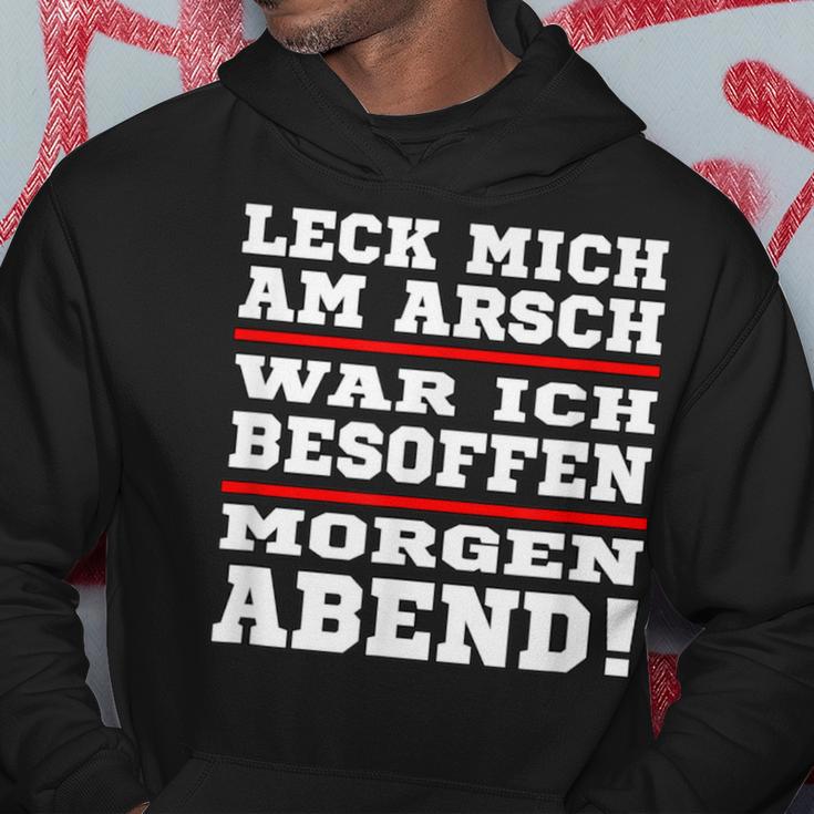 Leck Mich Am Arsch War Ich Besoffen In German Hoodie Lustige Geschenke