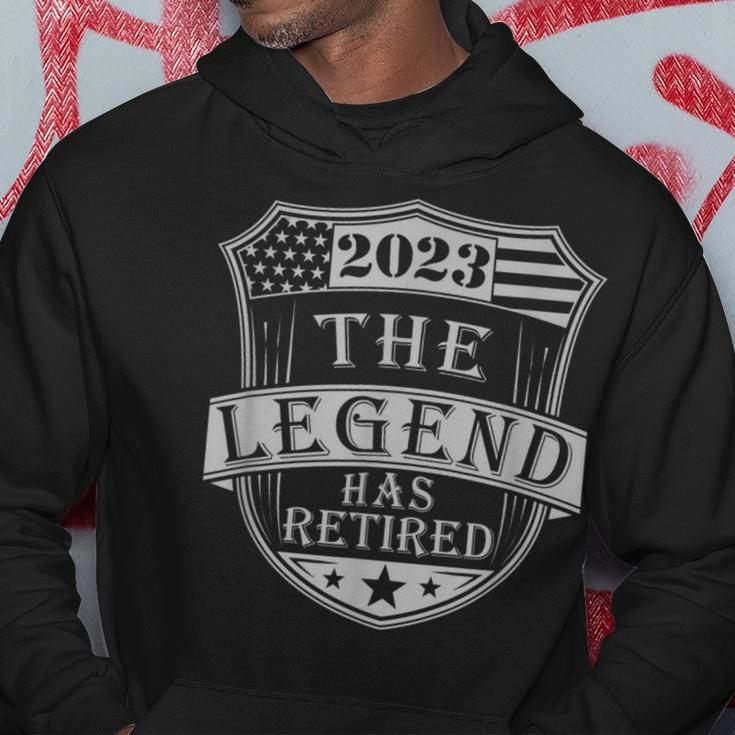 The Legend Has Retired 2023 Retirement Vintage Retro Hoodie Unique Gifts
