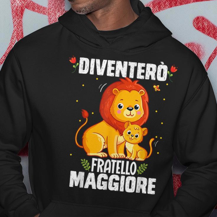 Leone Ich Bin Ein Großer Bruder Iventerò Fratello Maggiore Hoodie Lustige Geschenke