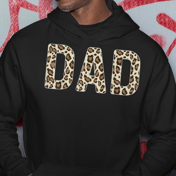 Leopard Pattern Dad Fathers Day Hoodie Funny Gifts