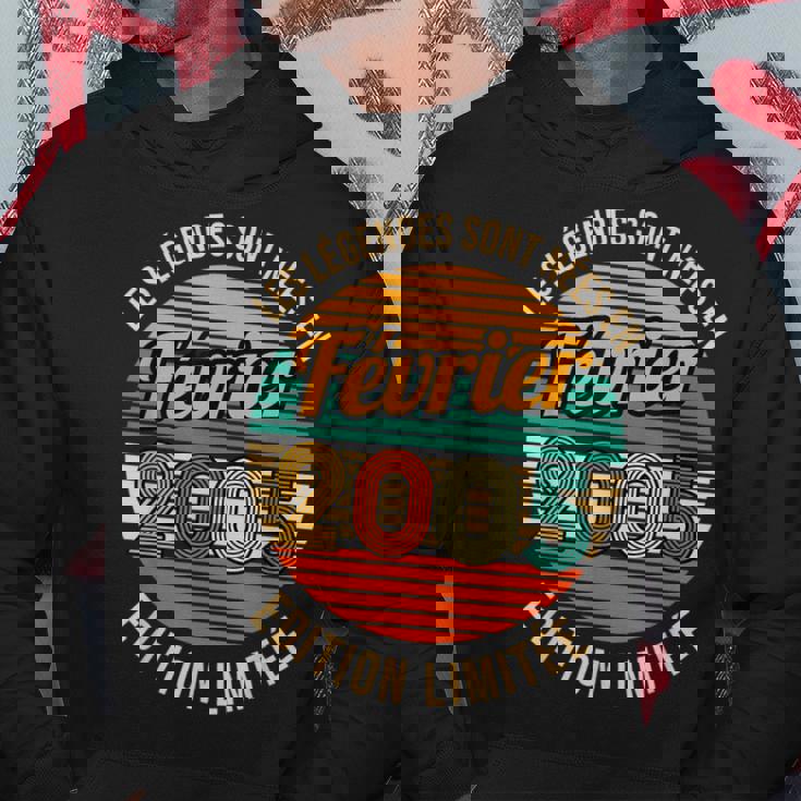 Les Legendes Sont Nees En Fevrier 2005 18Ème Anniversaire Sweat à capuche Cadeaux drôles