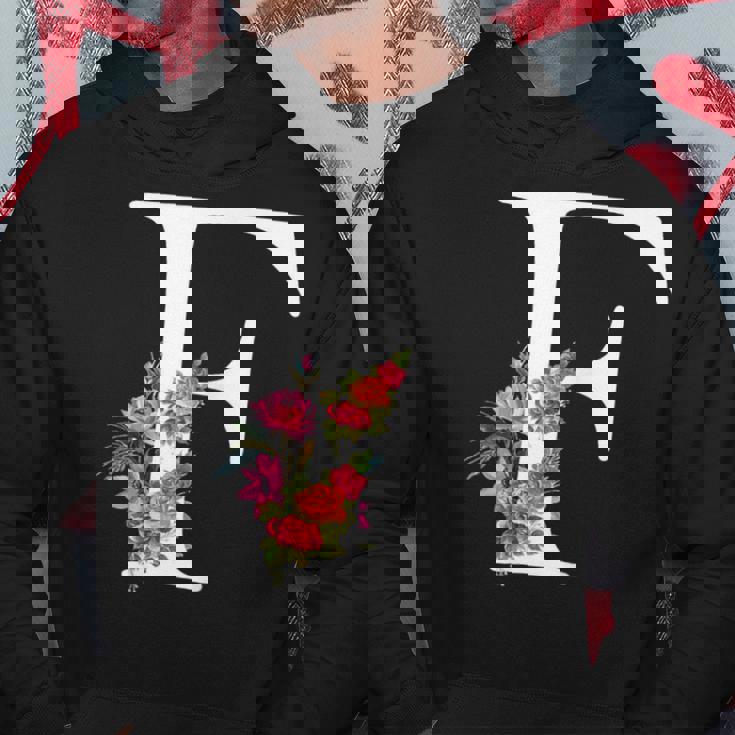 Letra Del Alfabeto – Nombre Inicial Letra F Flores Sudadera Regalos divertidos