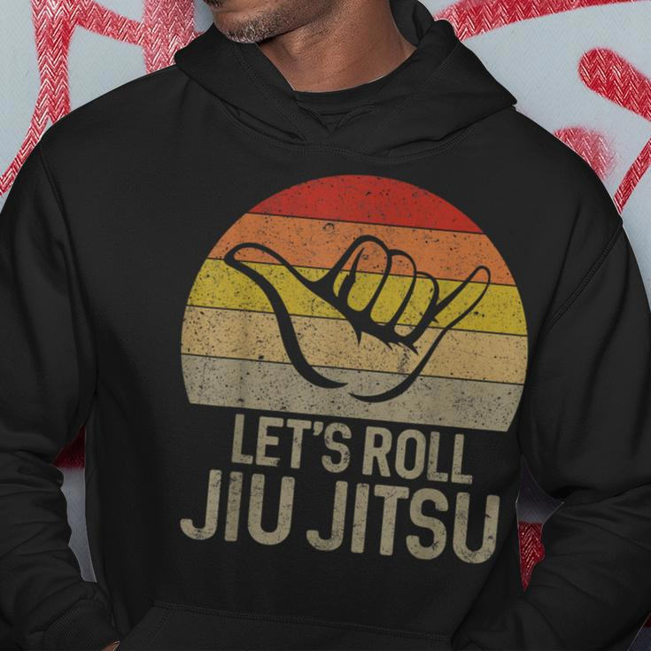 Let's Roll Jiu Jitsu Hand Brazilian Bjj Martial Arts Hoodie Unique Gifts