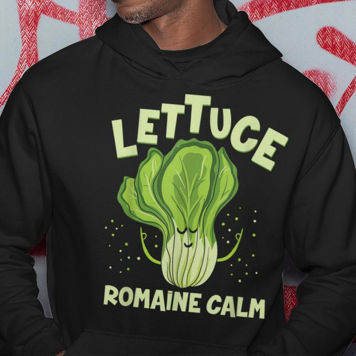 Lettuce Romaine Calm Mindfulness Vegan Yoga Lover Yogi Joke Hoodie Unique Gifts