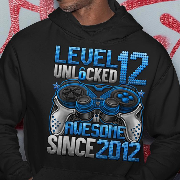 Level 12 Unlocked Awesome Since 2012 12Th Birthday Gaming Hoodie Funny Gifts