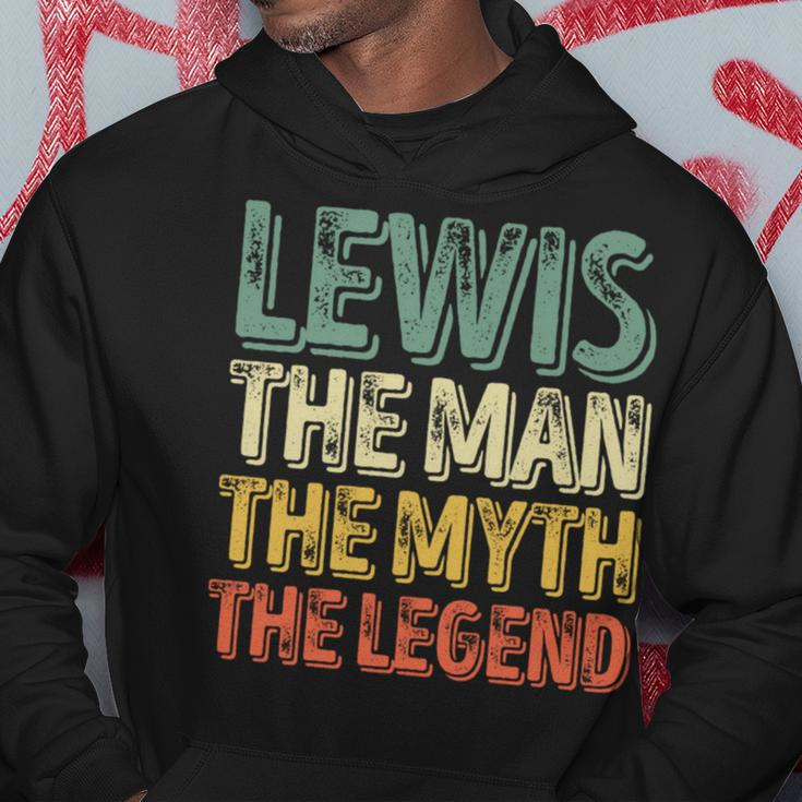 Lewis The Man The Myth The Legend First Name Lewis Hoodie Funny Gifts