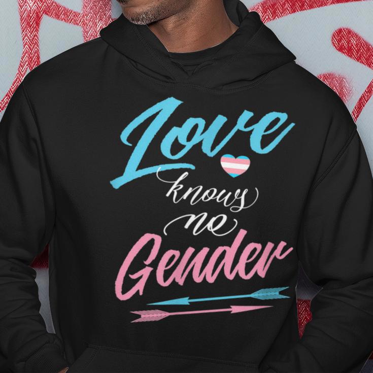 Lgbt Transgender -Love Knows No Gender With Arrows Hoodie Unique Gifts