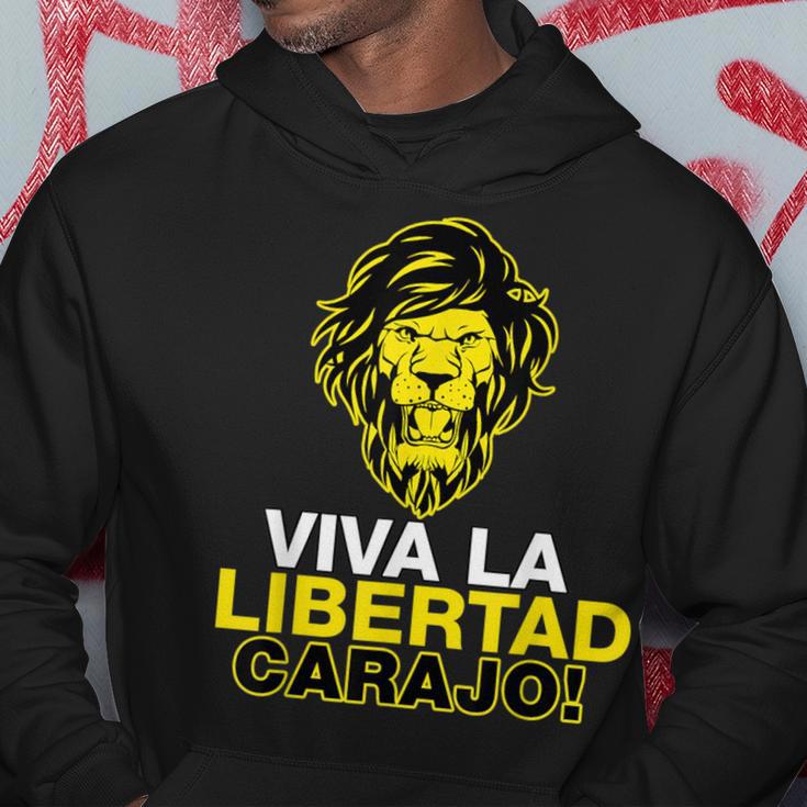 Libertarianismiva La Libertad Carajo Milei President Hoodie Lustige Geschenke