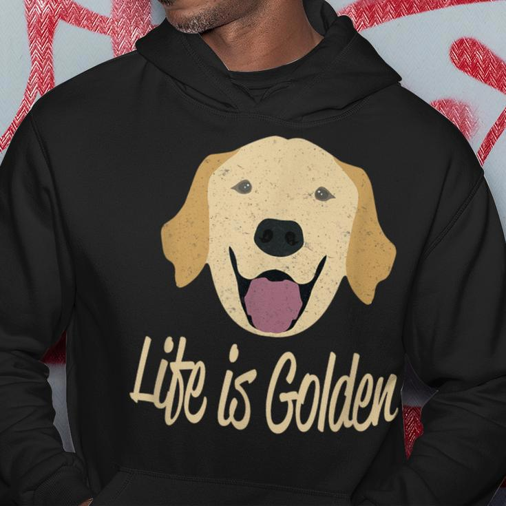 Life Is Golden Retriever Dog Hoodie Unique Gifts