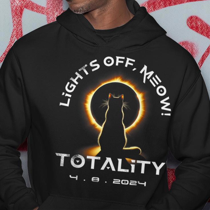 Lights Off Meow Cat Totality Total Solar Eclipse 2024 Hoodie Unique Gifts