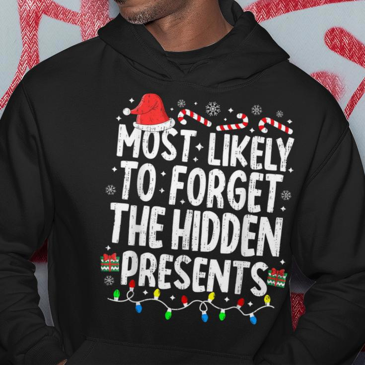 Most Likely To Forget The Hidden Presents Christmas Pajamas Hoodie Personalized Gifts