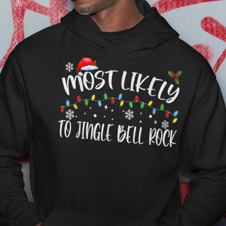 Most Likely To Jingle Bell Rock Family Matching Christmas Hoodie Funny Gifts
