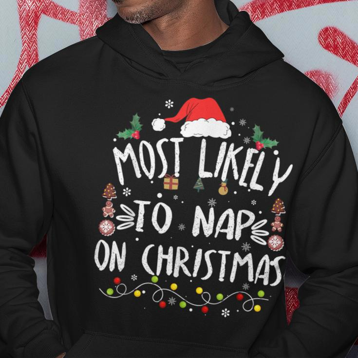 Most Likely To Nap On Christmas Award-Winning Relaxation Hoodie Unique Gifts