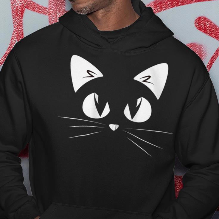 Linda Cara Amante De Los Gatos Gatos Cara Bigotes Amantes De Los Gatitos Sudadera Regalos divertidos