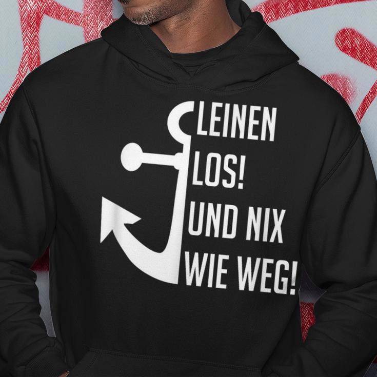 Linen Los Und Nix Wie Weg Ship Ahoi Skipper Hoodie Lustige Geschenke