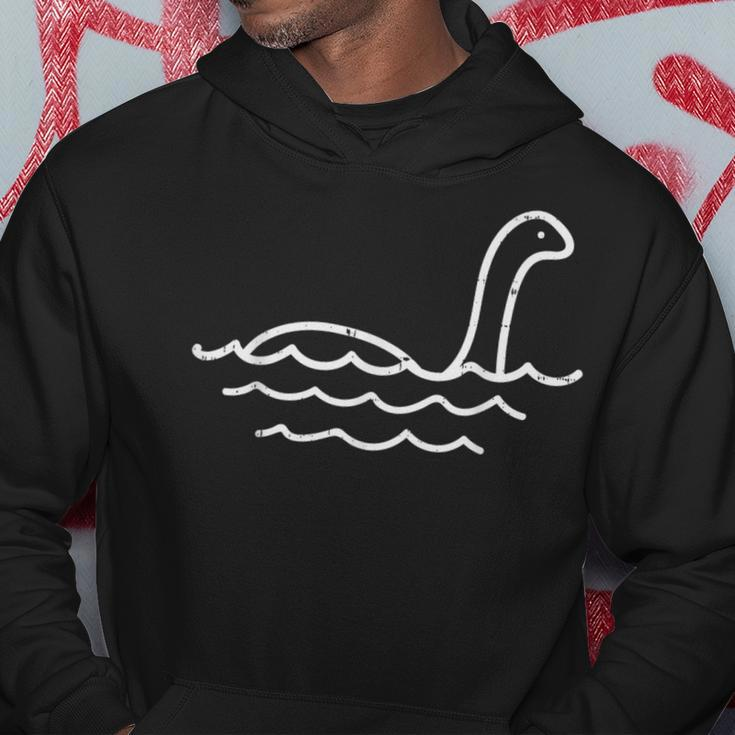 Loch Ness Monster Line Cute Nessie Nessy Animal Lover Hoodie Unique Gifts