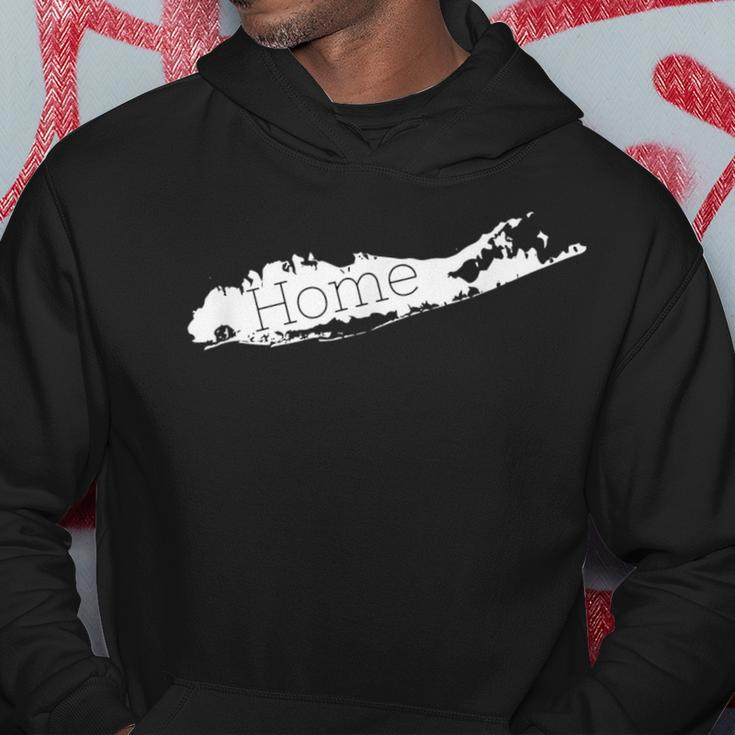 Long Island Map Home New York Love Hoodie Unique Gifts
