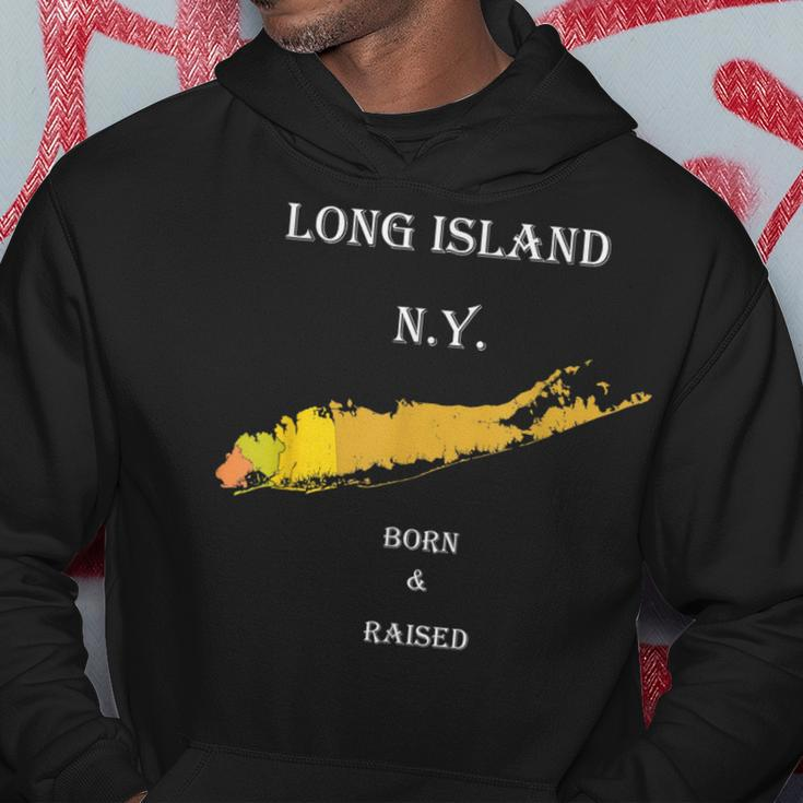 Long Island Ny Born & Raised Hoodie Unique Gifts