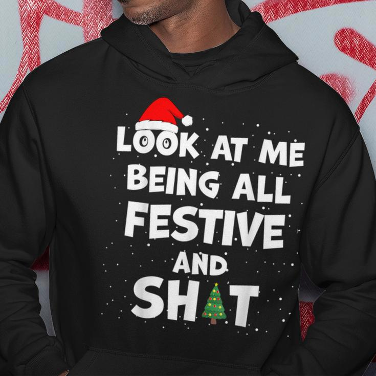 Look At Me Being All Festive Christmas Matching Family Hoodie Unique Gifts