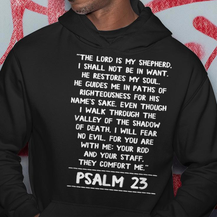 The Lord Is My Shepherd Psalm 23 Jesus Christian Hoodie Unique Gifts