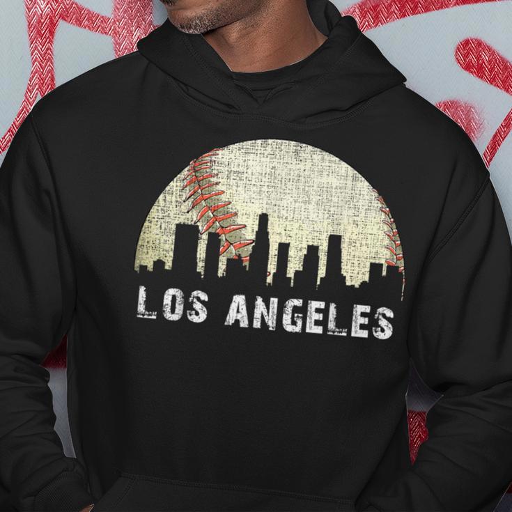 Los Angeles Vintage Baseball Distressed Gameday Retro Hoodie Unique Gifts