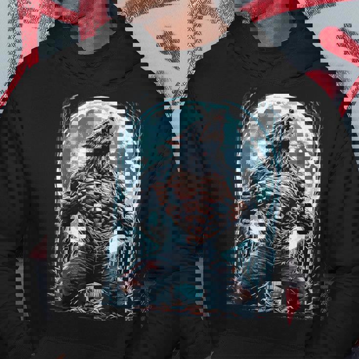 Loup-Garou Déchirant Alpha Larme Loup Pleine Lune Sweat à