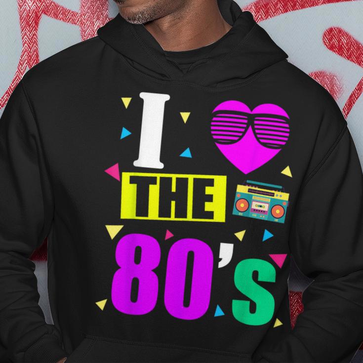 I Love 80'S 80S Retro Motto Hoodie Lustige Geschenke