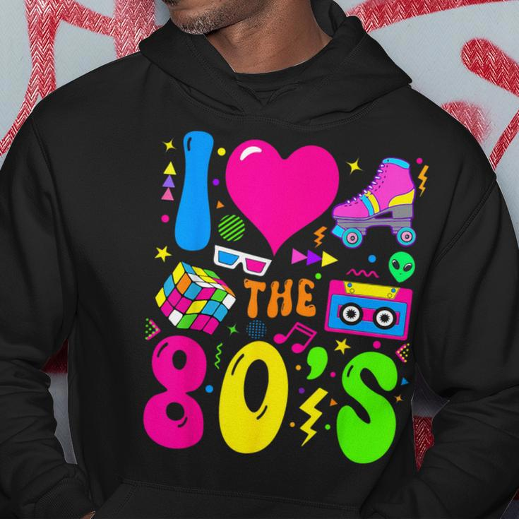 I Love The 80'S Party 1980S Themed Costume 80S Theme Outfit Hoodie Unique Gifts