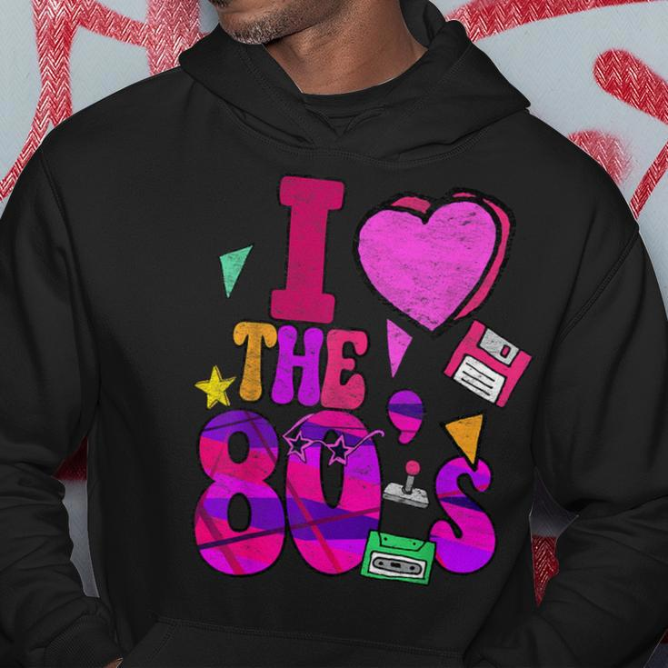 I Love The 80S Retro Vintage Eighties Style 1980 Hoodie Unique Gifts
