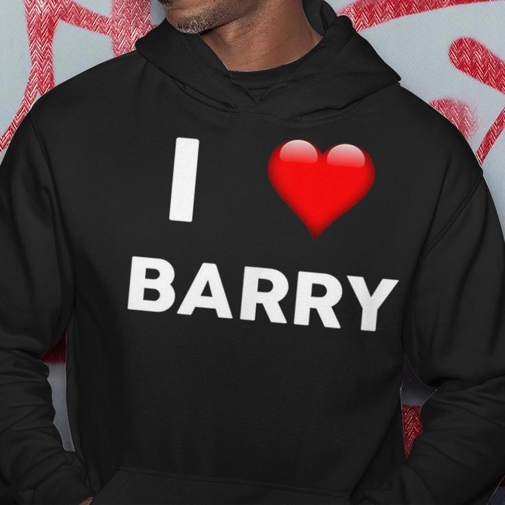 I Love Barry Name Barry Hoodie Funny Gifts