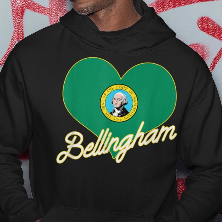 I Love Bellingham Washington Heart State Flag Hometown Pride Hoodie Unique Gifts