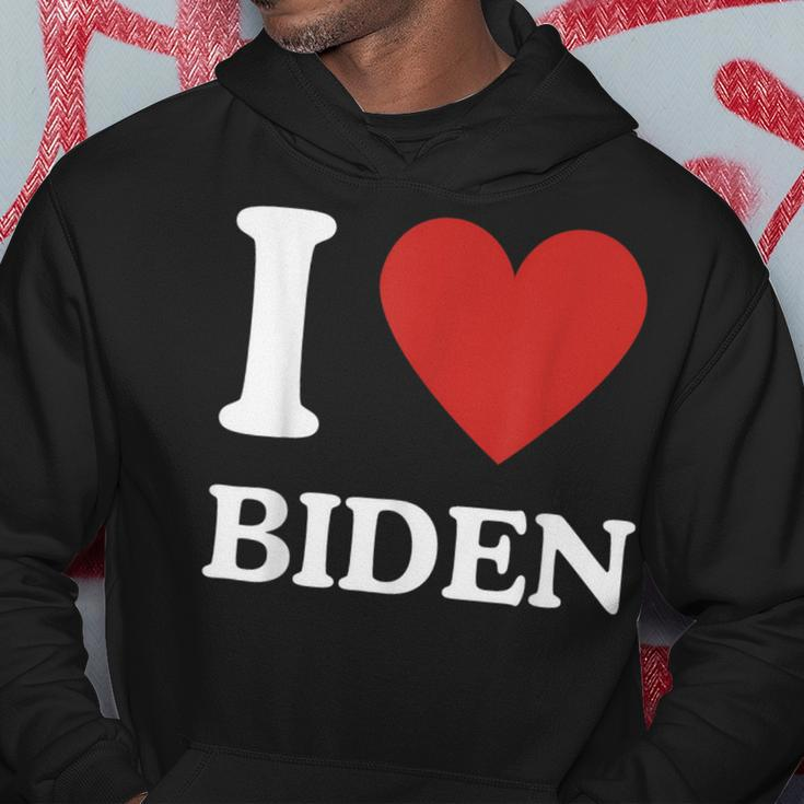 I Love Biden Heart Joe Show Your Support Hoodie Unique Gifts