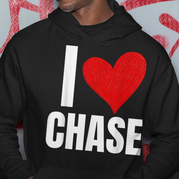 I Love Chase Personalized Personal Name Heart Friend Family Hoodie Funny Gifts