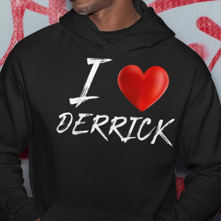 I Love Heart Derrick Family NameHoodie Unique Gifts