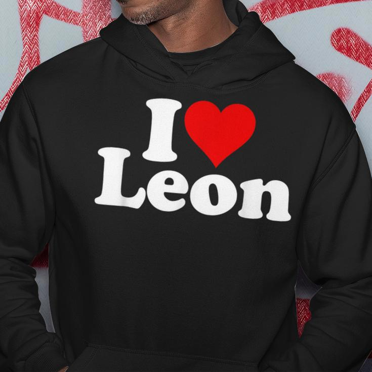 I Love Heart Leon Hoodie Funny Gifts