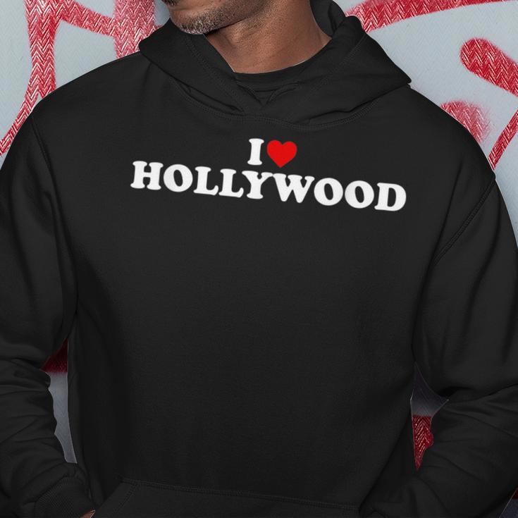 I Love Hollywood Heart Hoodie Unique Gifts