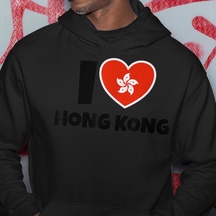 I Love Hong Kong Mit Flagge Und Herz Kapuzenpullover Lustige Geschenke