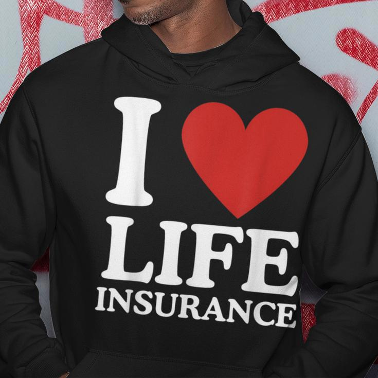 I Love Life Insurance Heart Perfect For Agents Hoodie Unique Gifts