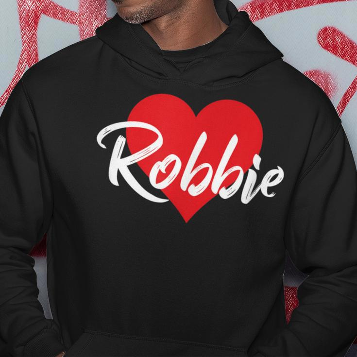 I Love Robbie First Name I Heart Named Hoodie Funny Gifts