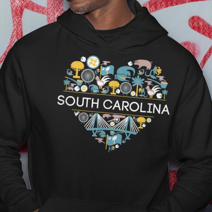 I Love South Carolina Sc Palmetto Pride Southern Hoodie Unique Gifts