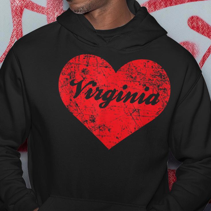 I Love Virginia Heart Southern State Pride Hoodie Unique Gifts