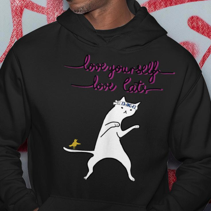 Love Yourself Dear Cats Artistic And Stylish Kung Fu Cat Hoodie Unique Gifts