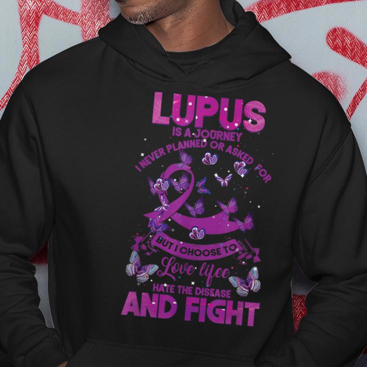 Lupus Awareness Warrior Love Life Hate The Disease And Fight Hoodie Unique Gifts