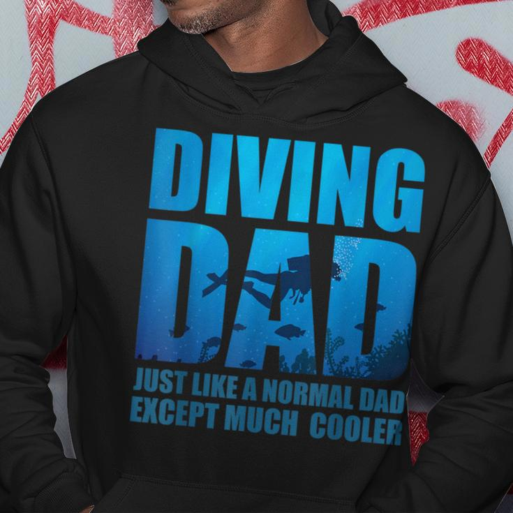 Lustiges Taucher-Hoodie für Väter, Diving Dad Cooler Spruch Lustige Geschenke