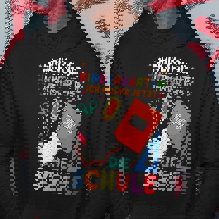 Machs Gut Kindergarten Ich Rocke Jetzt Die Schule Hoodie Lustige Geschenke